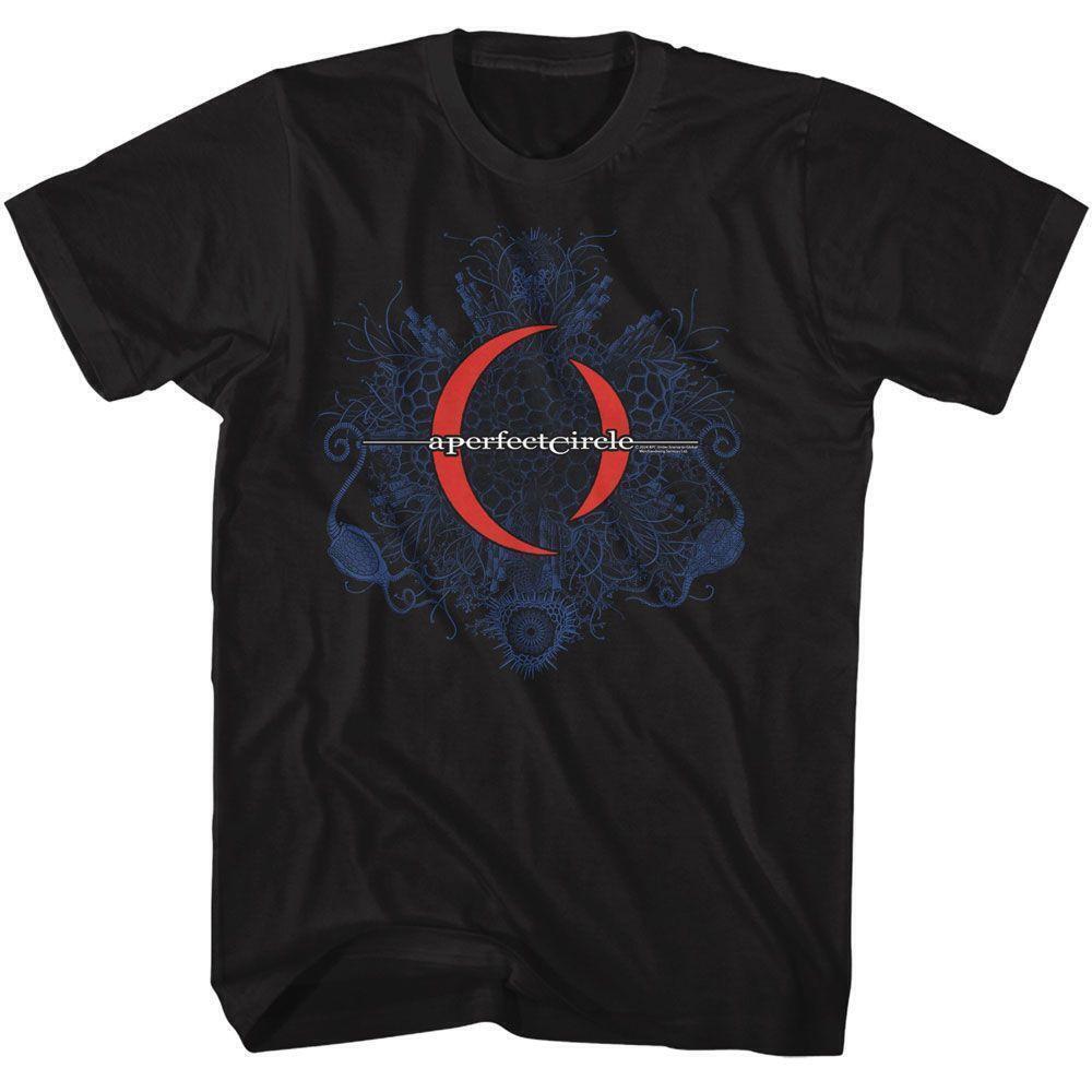 A Perfect Circle Organic Mandala Black T Shirt
